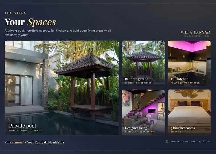 Ferienhaus Designer 3br Pool - Rice Fields & Gazebo *